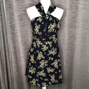 19COOPER BLUE FLORAL FIT & FLARE SUNDRESS SMALL New